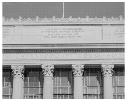 Tom Green County Courthouse San Angelo Texas 1939 Image