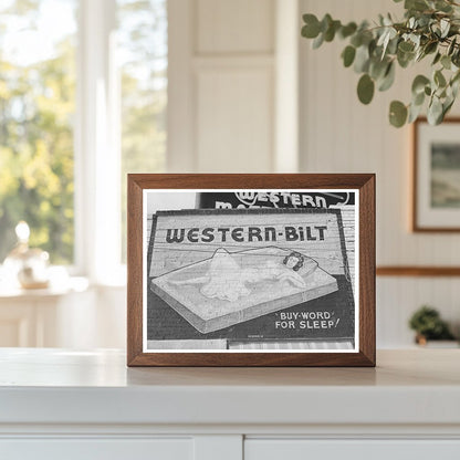 Vintage Mattress Factory Sign San Angelo Texas 1939