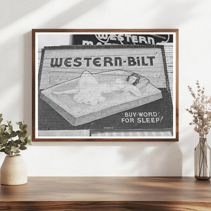 Vintage Mattress Factory Sign San Angelo Texas 1939