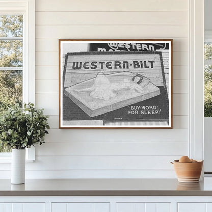 Vintage Mattress Factory Sign San Angelo Texas 1939