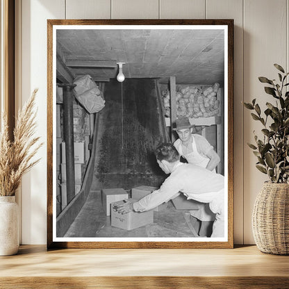 Workers Handling Groceries at Wholesale Facility 1939