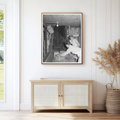 Workers Handling Groceries at Wholesale Facility 1939