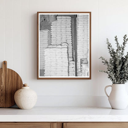Flour Stacks in Wholesale Grocery San Angelo 1939