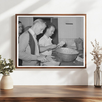 Cheese Packing at San Angelo Creamery November 1939
