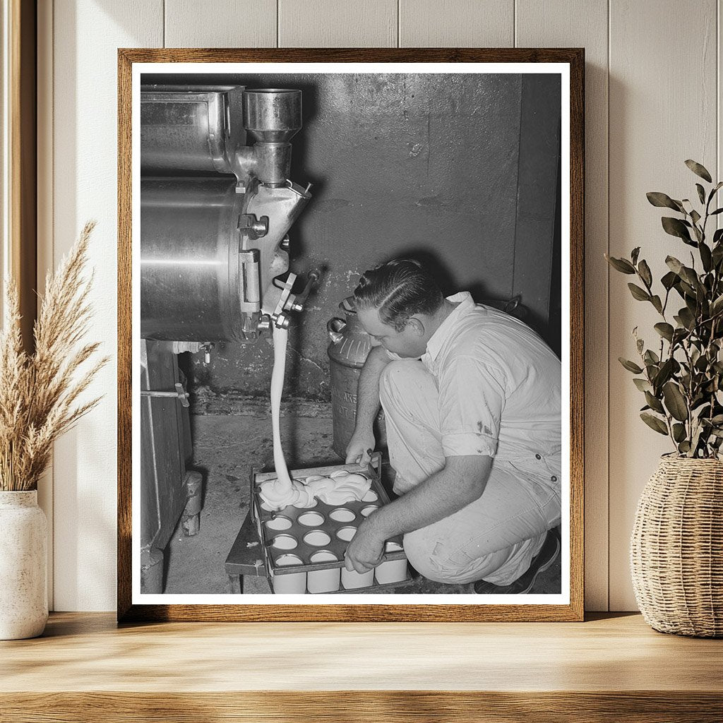 Ice Cream Mix Production at San Angelo Creamery 1939