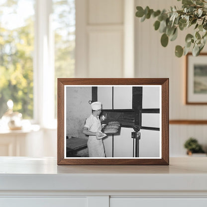Baking Bread in San Angelo Texas November 1939
