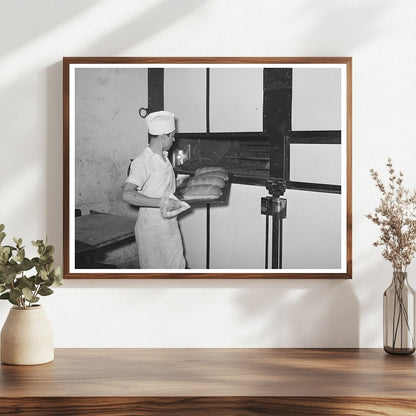 Baking Bread in San Angelo Texas November 1939