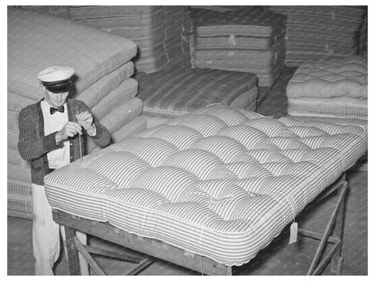 Mattress Tufting Factory in San Angelo Texas 1939