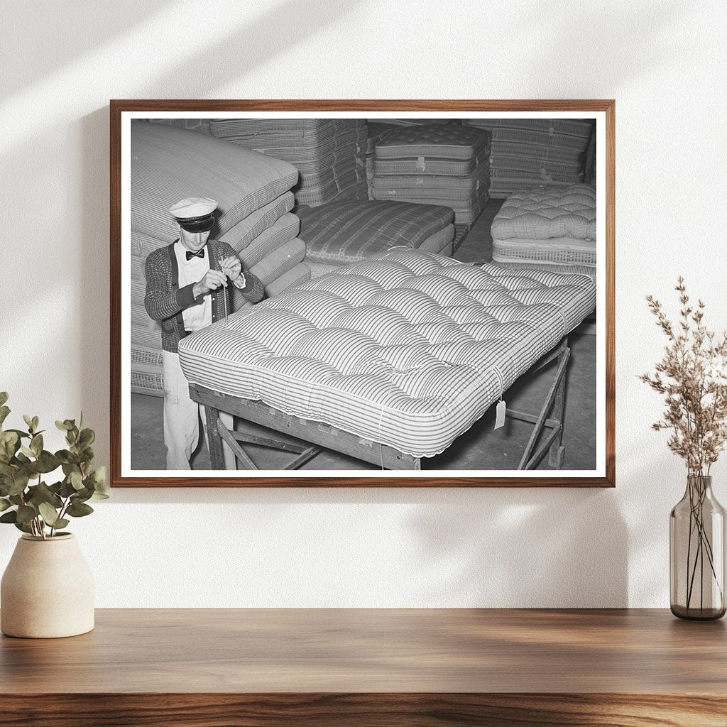 Mattress Tufting Factory in San Angelo Texas 1939