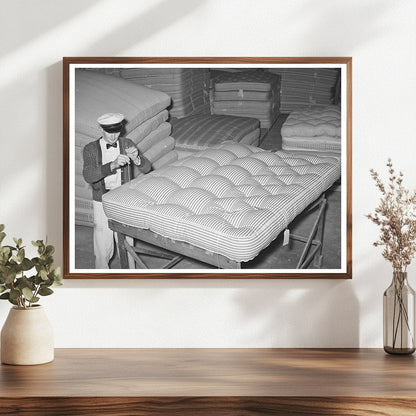 Mattress Tufting Factory in San Angelo Texas 1939