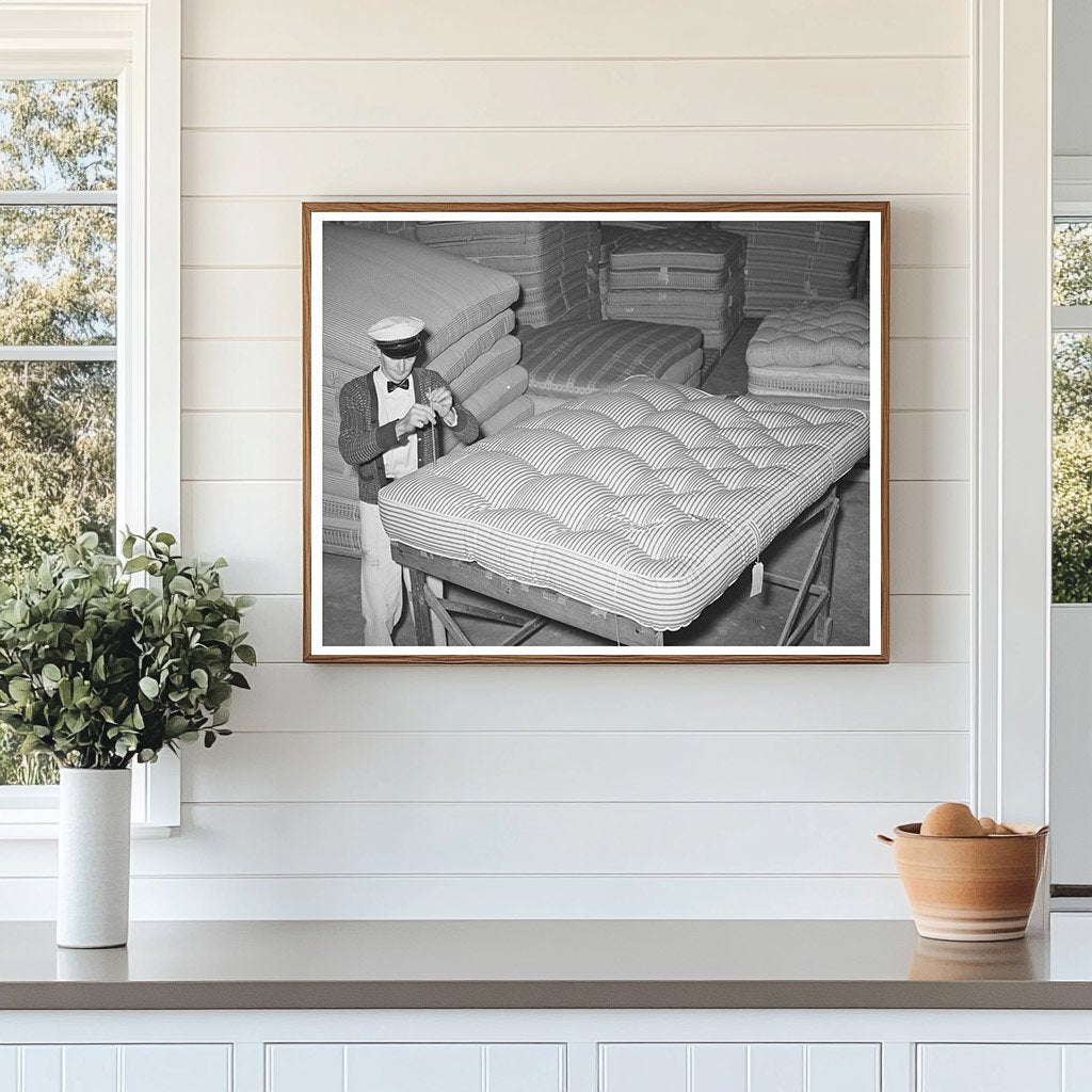 Mattress Tufting Factory in San Angelo Texas 1939