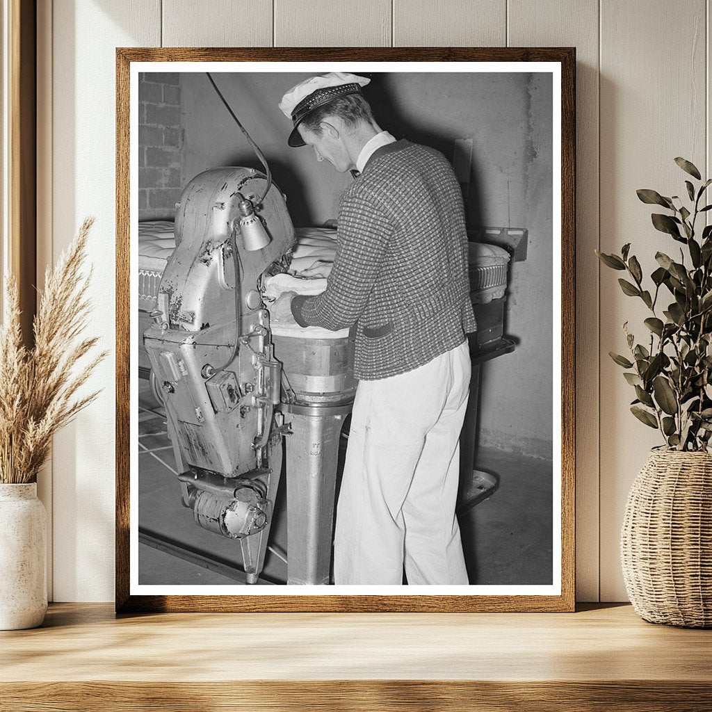 Innerspring Mattress Roll Edge Manufacturing 1939 Texas