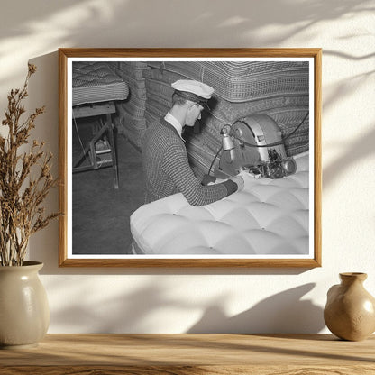 Mattress Manufacturing Roll Edge Process San Angelo 1939
