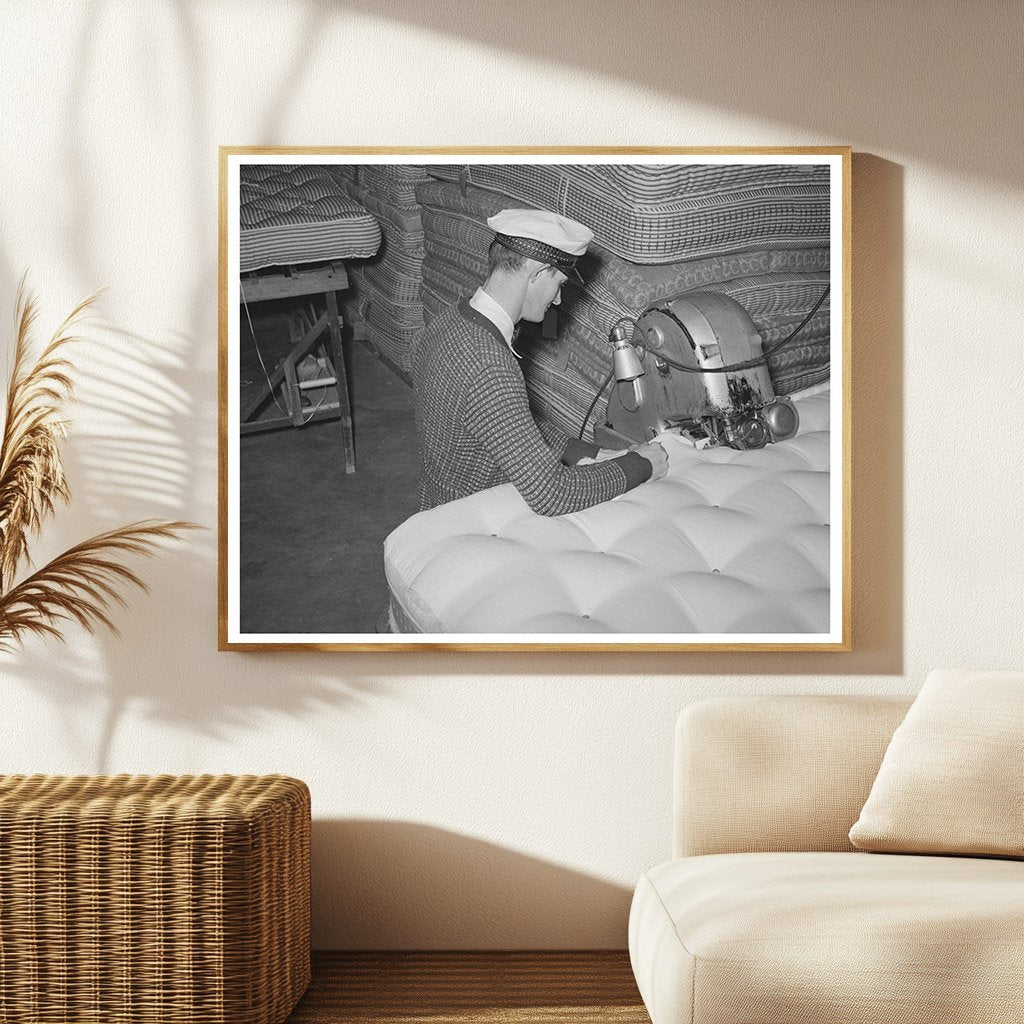 Mattress Manufacturing Roll Edge Process San Angelo 1939