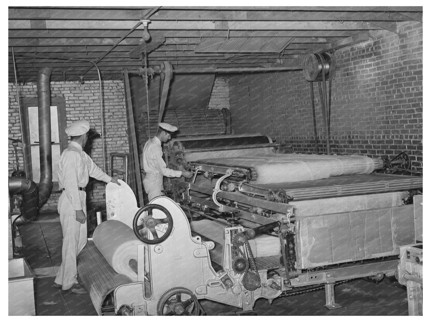 Cotton Bat Formation for Mattresses San Angelo 1939