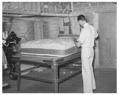 Mattress Production in San Angelo Texas November 1939