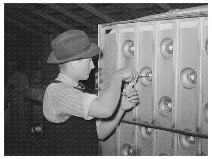 Tufting Process at Innerspring Mattress Factory 1939