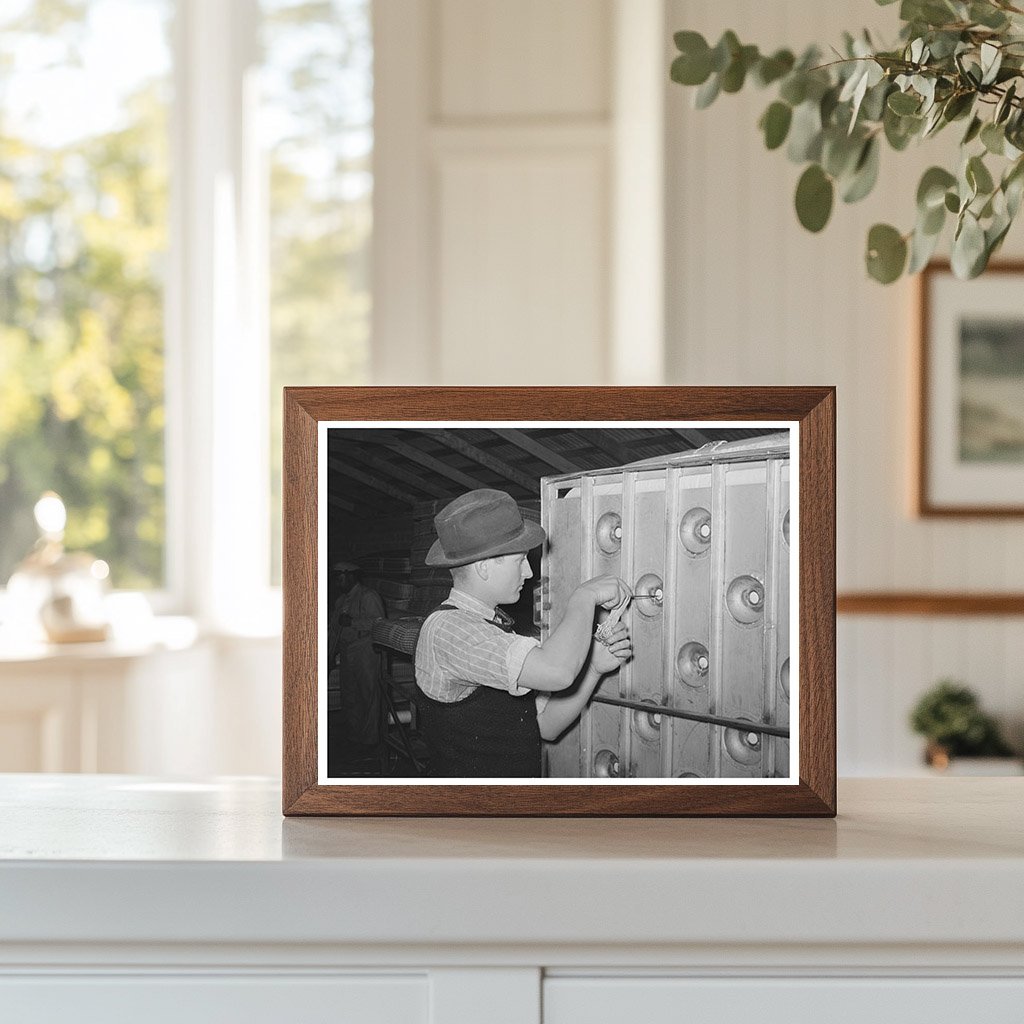 Tufting Process at Innerspring Mattress Factory 1939