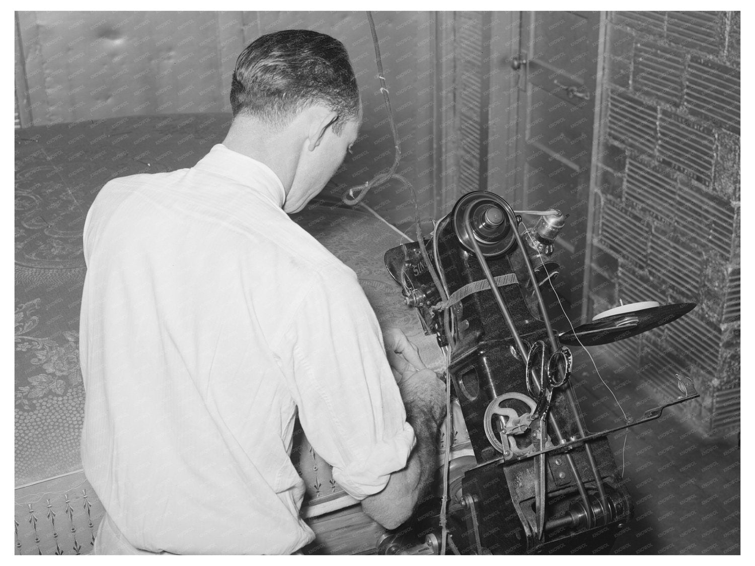 Mattress Manufacturing in San Angelo Texas 1939