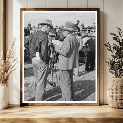 Palomino Horse Auction in El Dorado Texas 1939