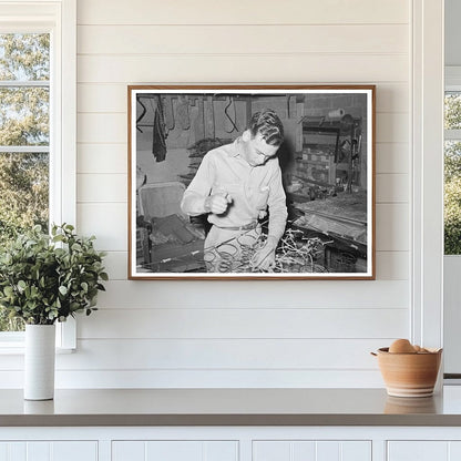 1939 Workers Tying Springs for Innerspring Mattresses