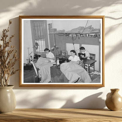 Sewing Mattress Ticking in San Angelo Texas 1939