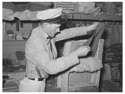 Workers Unholstering Chairs at Texas Mattress Factory 1939