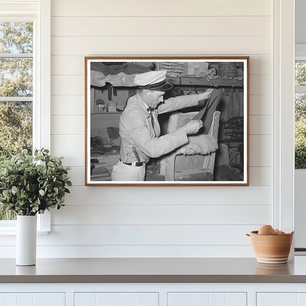 Workers Unholstering Chairs at Texas Mattress Factory 1939