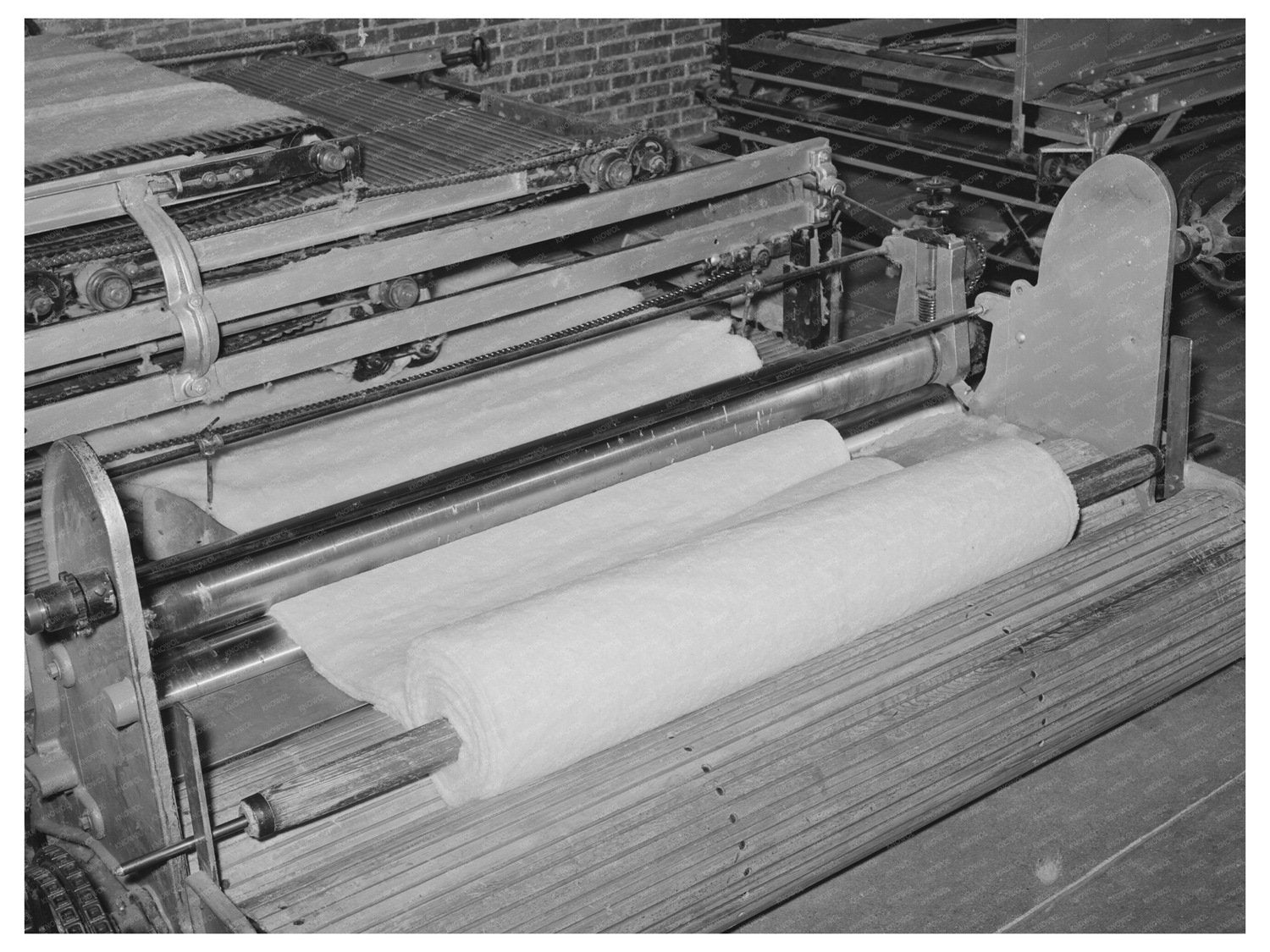 Cotton Batting Production in San Angelo Mattress Factory 1939