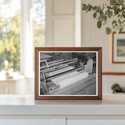 Cotton Batting Production in San Angelo Mattress Factory 1939