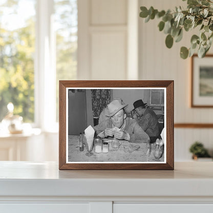 San Angelo Texas Eating House Auction Scene November 1939