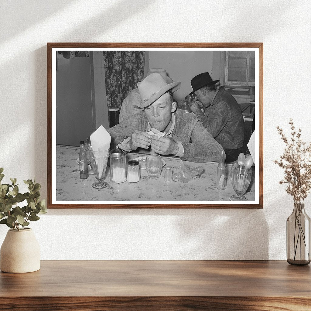 San Angelo Texas Eating House Auction Scene November 1939