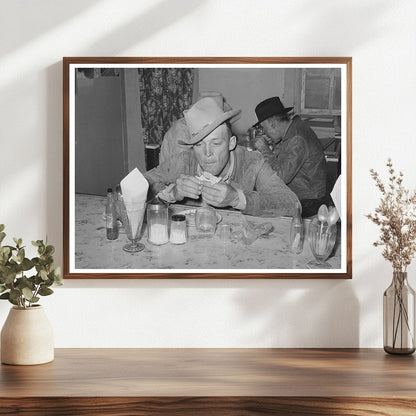 San Angelo Texas Eating House Auction Scene November 1939