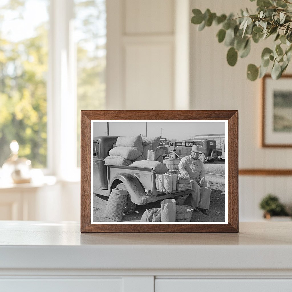 Peanut Vendor at San Angelo Auction Texas 1939