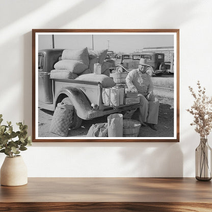 Peanut Vendor at San Angelo Auction Texas 1939