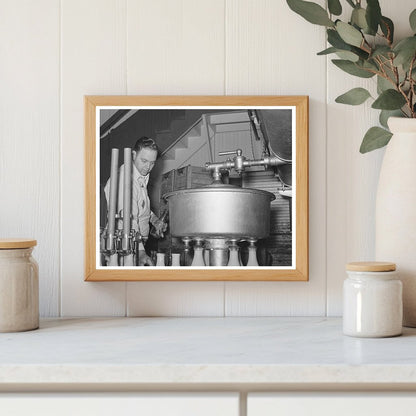 Milk Bottling at Creamery in San Angelo Texas 1939