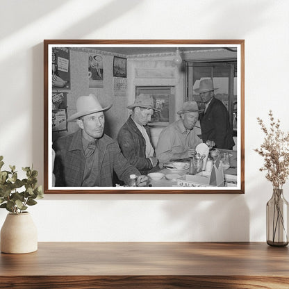 West Texans Dining at Livestock Auction San Angelo 1939