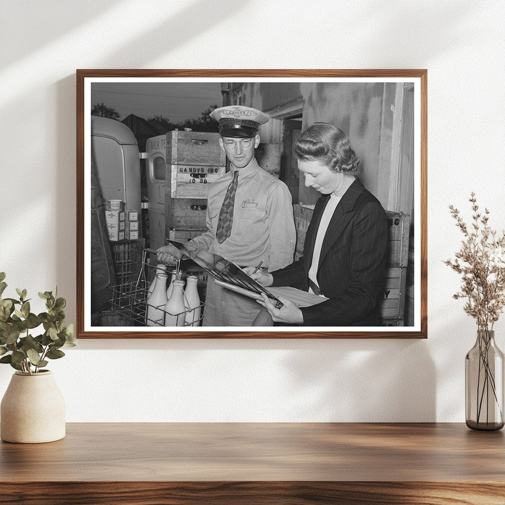 Delivery Truck Driver at Creamery San Angelo Texas 1939