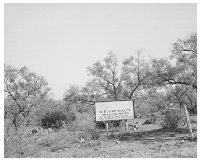 Texas Land for Sale 1939 Underground Water Supply