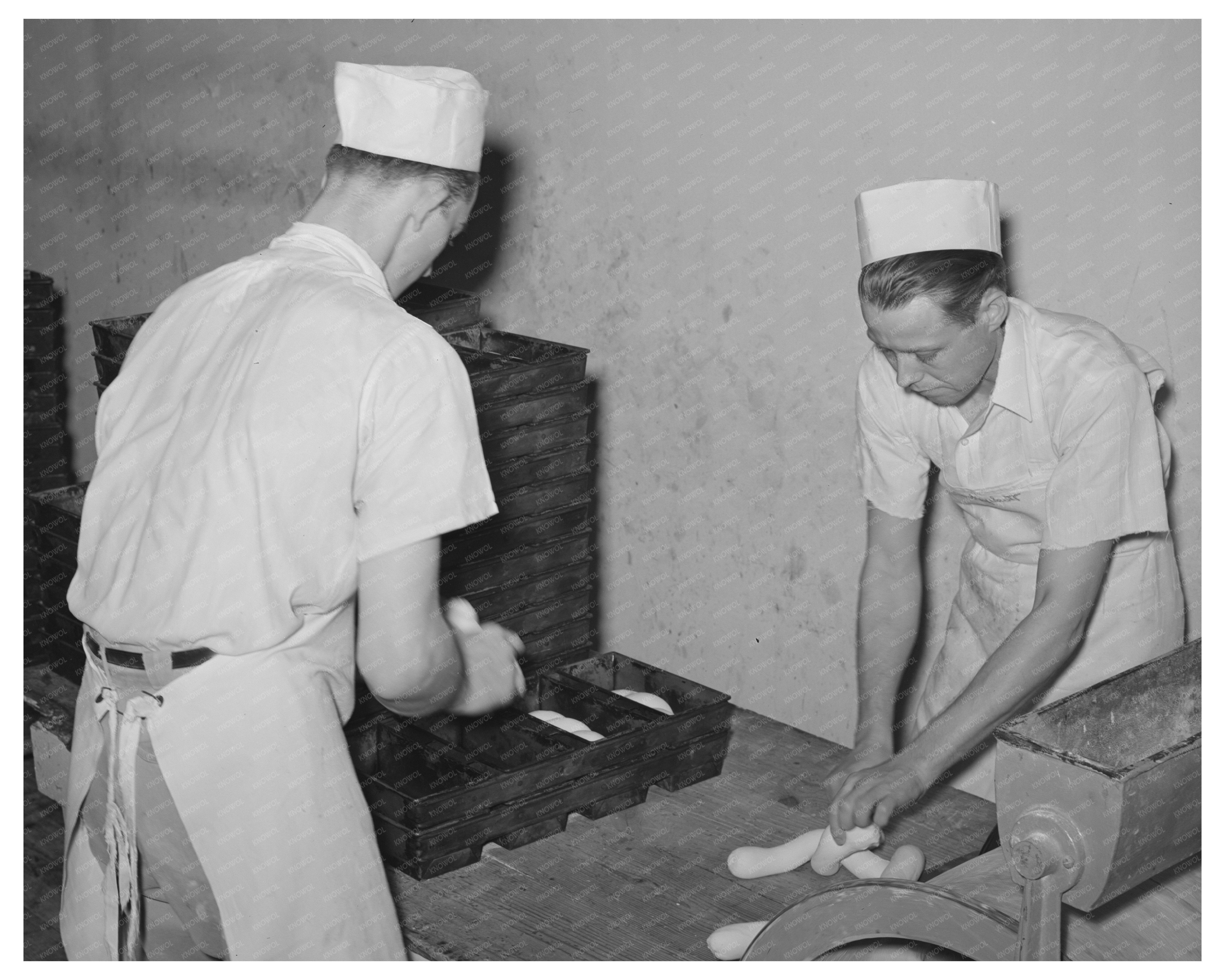 San Angelo Bakery Scene November 1939 Food Production