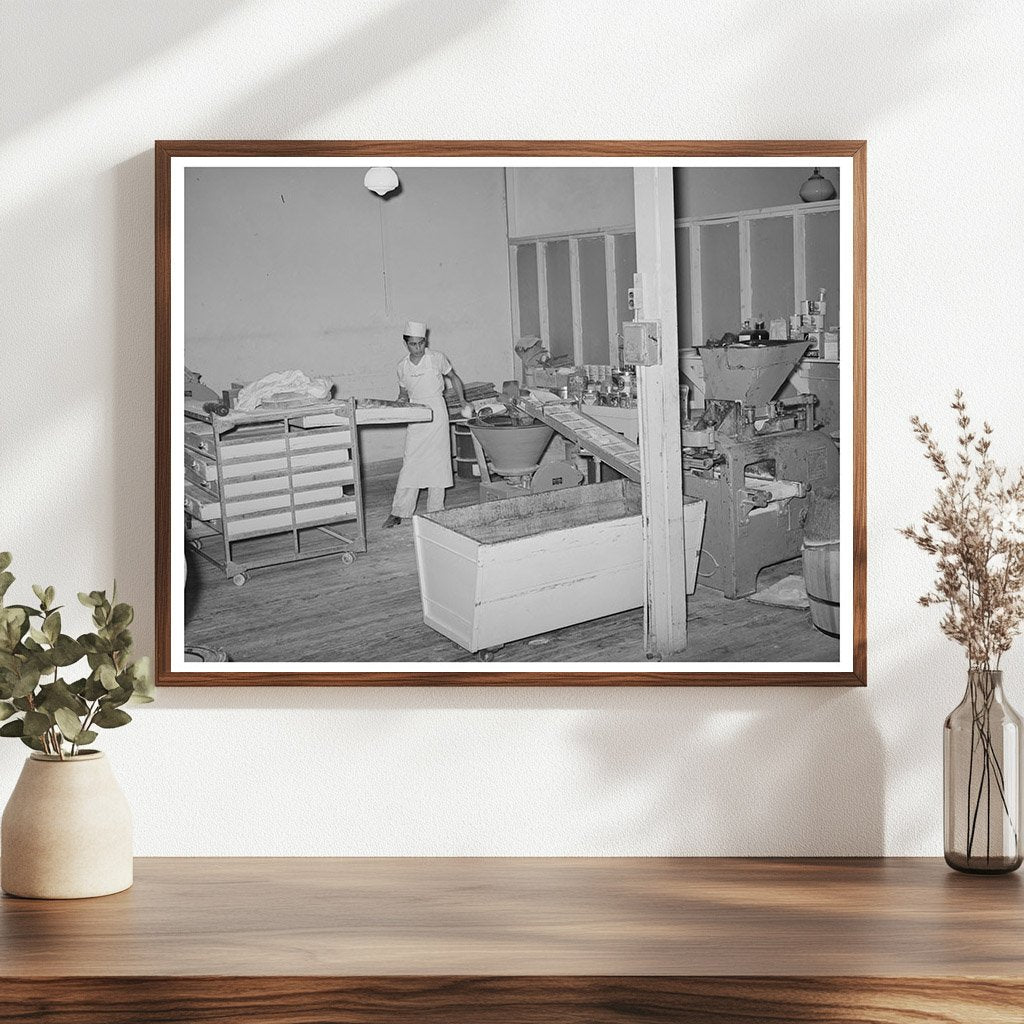 San Angelo Bakery Interior with Dough Shaping Machine 1939