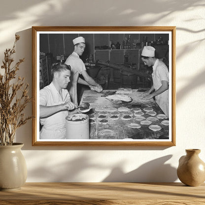 Bakers Rolling Crusts and Filling Pies Texas 1939