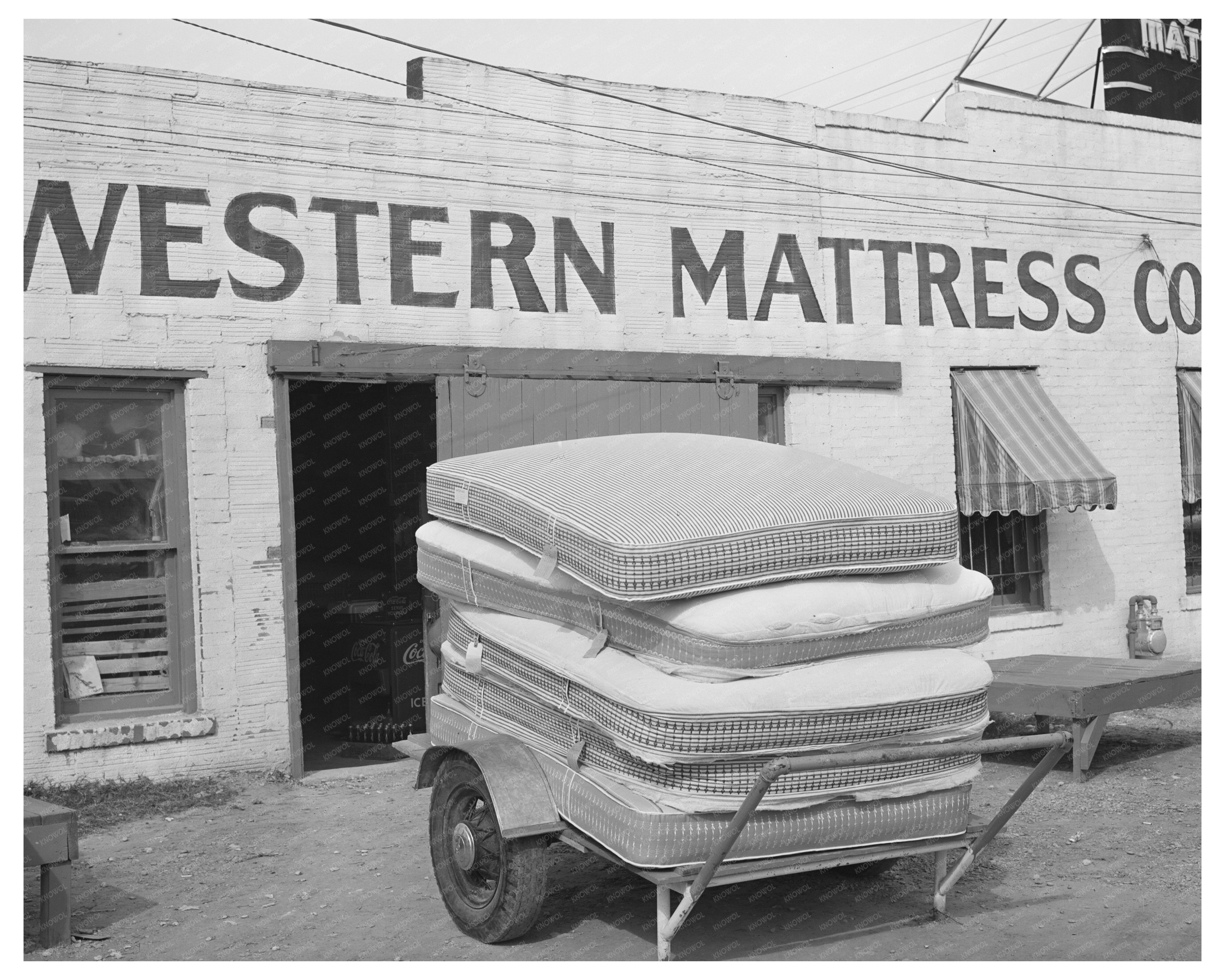 1939 Truck Loaded with Mattresses in San Angelo Texas