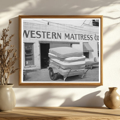 1939 Truck Loaded with Mattresses in San Angelo Texas