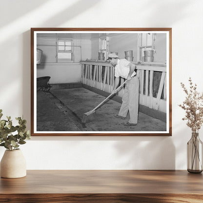 Milking House Interior Tom Green County Texas 1939