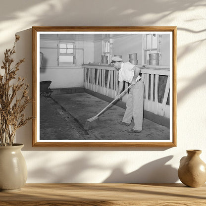 1939 Tom Green County Texas Dairy Farm Interior Image