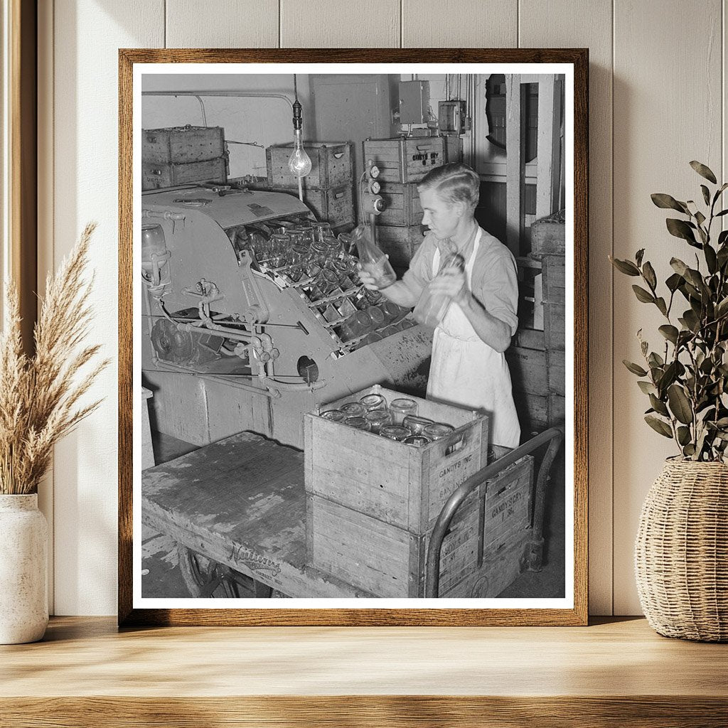 Vintage 1939 Creamery Bottle Washing in San Angelo Texas