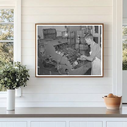 Washing Bottles at a Creamery San Angelo Texas 1939