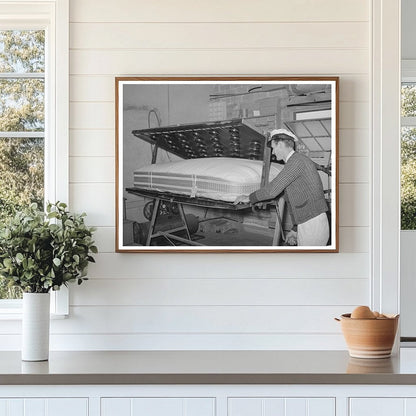 1939 Mattress Factory Workers Tufting in San Angelo Texas