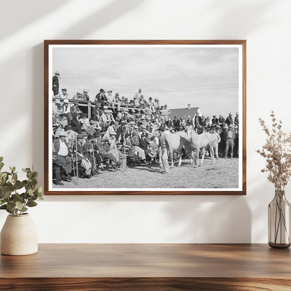 El Dorado Texas Horse Auction Crowd November 1939